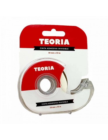 CINTA ADHESIVA INVISIBLE C/DISPENSADOR 18MMX33M